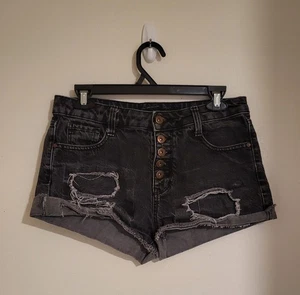 Pantalones cortos de mezclilla Arizona Jeans carbón desgastado - Imagen 1 de 5