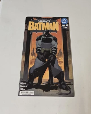🔥 Absolute Batman #1 Cubierta Una Primera Impresión Scott Snyder Nick Dragotta 9.2 Casi Nuevo- 🔥 Foto 1 de 3