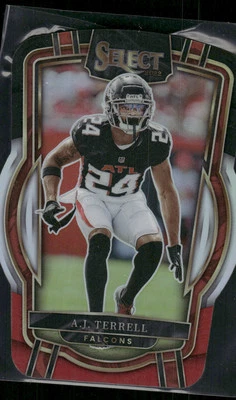 #296 A.J. Terrell 2022 Panini Select Black and Red Prizm Die Cut - Image 1 of 2