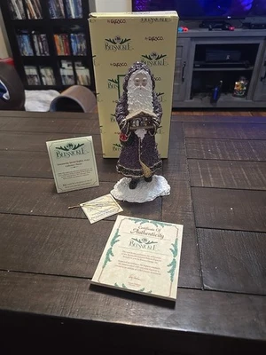 2002 Belsnickle Santa With Nativity, Enesco 8" - Image 1 of 4