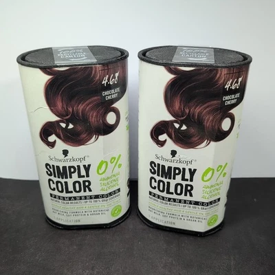 2 Schwarzkopf Permanent Chocolate Cherry 4.68 Hair Simply Color Dye - Coverage - Image 1 of 4