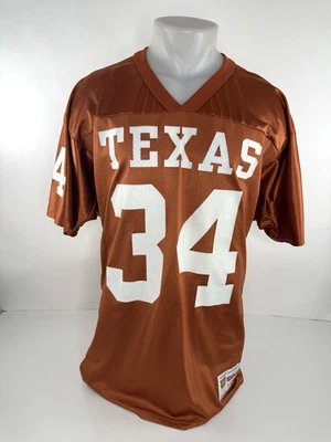 Camiseta de fútbol americano vintage de la Universidad de Texas Longhorns Wilson/Estados Unidos 46/L para hombre Foto 1 de 4