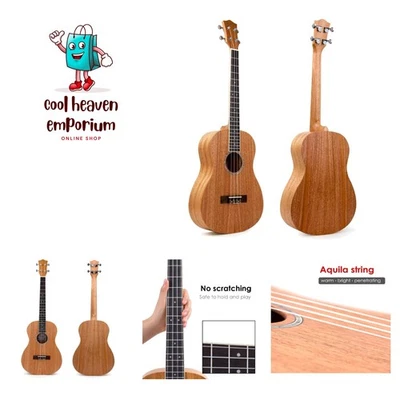 Baritone Ukulele 30 Inch Mahogany Ukelele 4 String Hawaii Guitar Uke G-C-E-A ... - Image 1 of 4