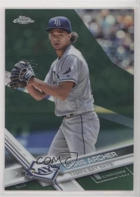 Topps Chrome Green Refractor 2017/99 Chris Archer #177 Foto 1 de 2