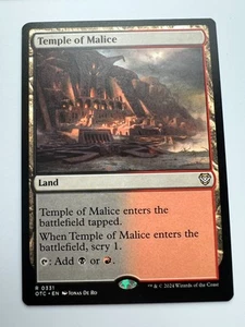 Temple of Malice Commander: Outlaws of Thunder Junction Regular OTC - Picture 1 of 1