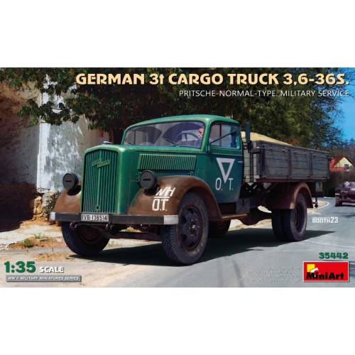 Miniart 35442 - 1 3 5 Td. 3 To. Cargo Camion Pritschenw Nuovo