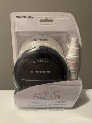 Memorex Universal Cleaning Kit CD/DVD/BD- Blu-ray DVD CD: Solution Cleaner New - Image 1 of 4