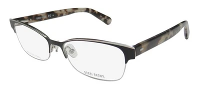 NUEVO BOBBI BROWN THE BAXTER GAFAS 53-16-140 003 MUJER METAL Y PLÁSTICO MEDIA BORDE Foto 1 de 4