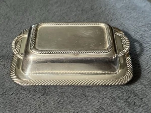 Vintage Miniature Silver plate Covered Dish Industria Argentina Bar ware 4" - Picture 1 of 12