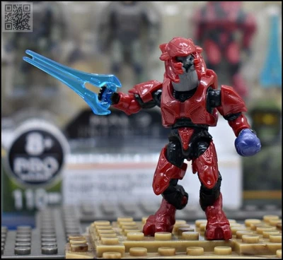 HALO MEGA CONSTRUX COVENANT RED ELITE MERCENARY MINI FIGURE GRN08 GEAR PACK - Image 1 of 4