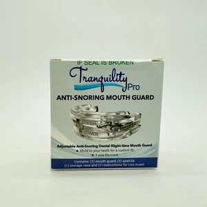Tranquility PRO 2.0 Anti-Snoring Mouth Guard - Adjustable Mouthpiece - Night ... - Picture 1 of 3