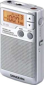 Radio AM/FM portátil SANGEAN DT-250, plateada - Imagen 1 de 5