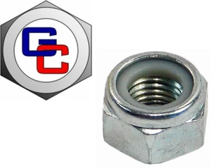 1/2 UNF Nyloc Nuts - Zinc Plated (Qty 4) - Picture 1 of 1