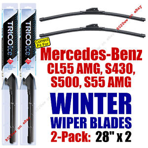 WINTER Wipers 2pk 01-06 Mercedes-Benz CL55 AMG S430 S500 S55 AMG 35280x2