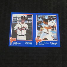 1992 Ukrops Richmond Braves Panel Tomberlin/ Dave Justice   