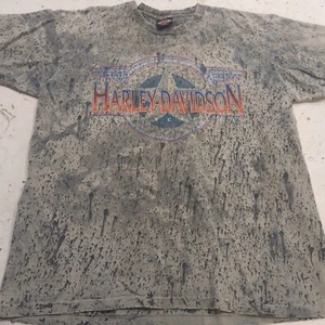 Vintage Harley Davidson T Shirt Tye Dyed Size L Single Stitched Made In USA - Picture 1 of 14
