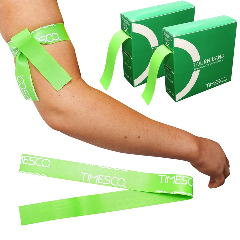50 Disposable Timesco First Aid Emergency Single Use Disposable Tourniquet