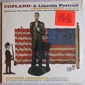 SEALED - Copland: A Lincoln Portrait Narrated by Charlton Heston FREE SHIPPING - Picture 1 of 6