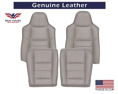Ford F250 F350 Lariat 2008 2009 2010 cubiertas de asiento de cuero de repuesto en gris Foto 1 de 4