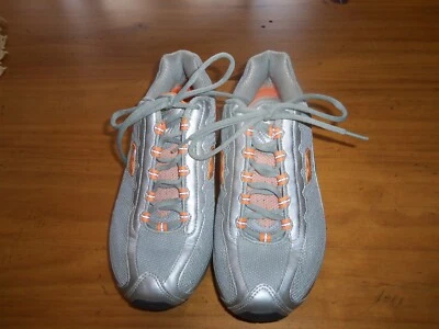 Zapatillas de running REEBOK para mujer #RB 412 GRIS Y NARANJA talla 8 usadas en excelente estado Foto 1 de 4