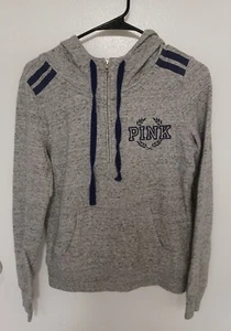 Suéter con Capucha Rosa Victoria's Secret Gris Talla S/P - Imagen 1 de 3