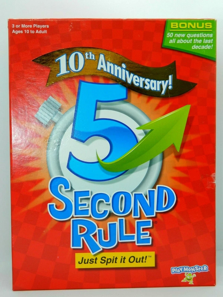 PlayMonster 5 Second Rule 10th Anniversary