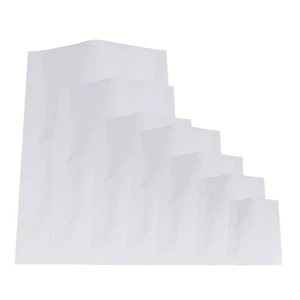 100x Open Top Food Bags Heat Sealant 3 Side Seal Pouch Matte White For Packing - Picture 1 of 32