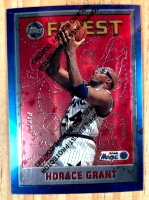 1995-96 TOPPS FINEST HORACE GRANT W/PEEL CARD#105 NM-MT MAGIC BULLS LAKERS - Image 1 of 2