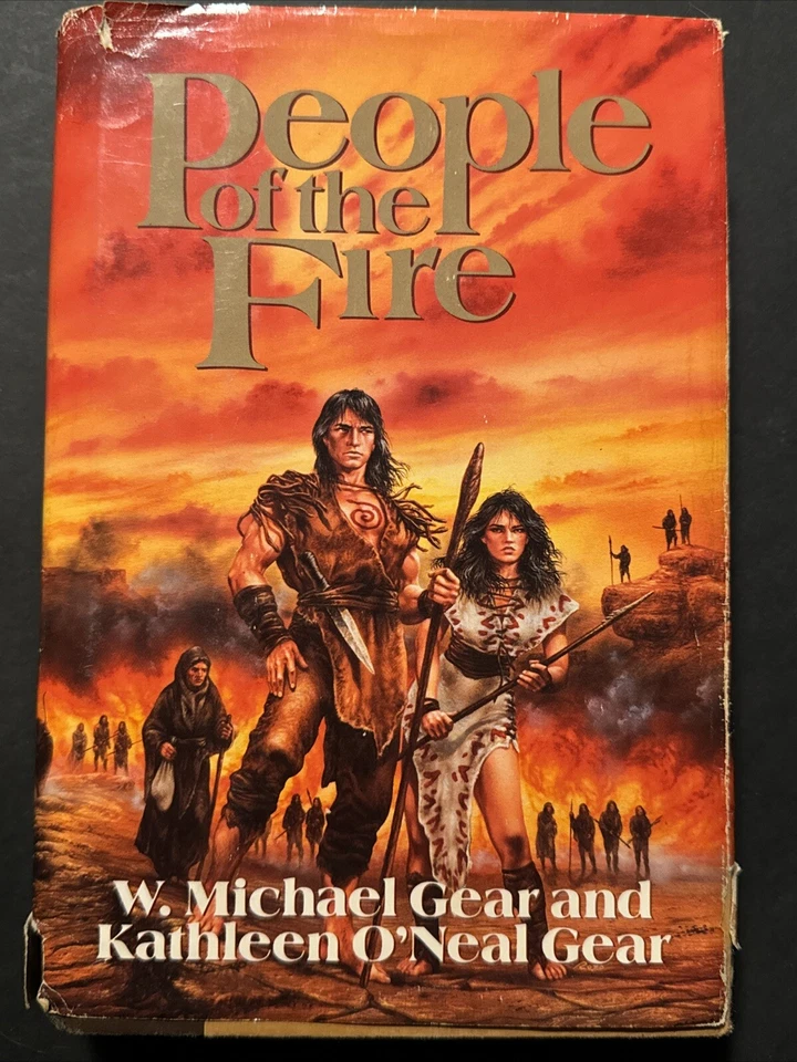 1991 People Of The Fire By W. Michael Gear and Kathleen O' Neal Gear Hardcover - Image 1 of 4