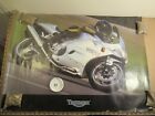 Triumph 955 I 955i Daytona Racing Dealer Motorcycle Two Sided Poster 43 Only $19.95 on eBay