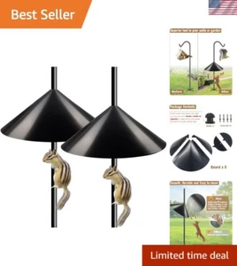 Durable 19-Inch Squirrel Stopper for Bird Feeder - 2 Pack, Easy Clean Design - Picture 1 of 10