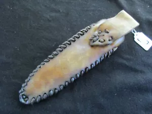 NATIVE AMERICAN PARFLECHE KNIFE SHEATH, RAWHIDE SHEATH, SD-0421*05438 - Picture 1 of 8