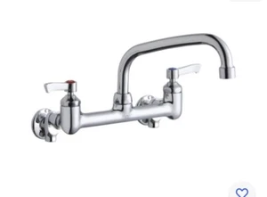 Elkay LK940AT08L2H dos manijas montado en la pared 8" juego central servicio de alimentos comercial - Imagen 1 de 2