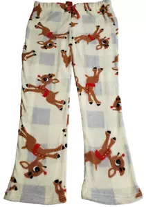 Rudolph the Red Nosed Reindeer Comfy Yellow Plaid Pajama Sleepwear Lounge Pants! - Picture 1 of 1