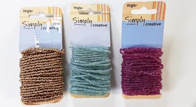 Lote Mixto Semilla Cuentas Alambre para Fabricación de Joyería y Artesanía Oro, Verde, Rosa Foto 1 de 2