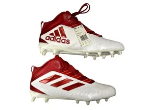 Botines de fútbol americano Adidas Nasty 20 rojo blanco EH3433 para hombre talla 13,5 NUEVO - Imagen 1 de 14