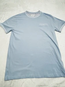 Cactus Man Ricky Singh Shirt Mens M Blue Front Pocket White Striped - Picture 1 of 12