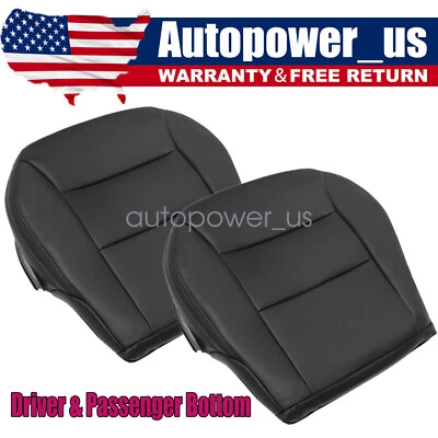 For 2014 2015 Mercedes Benz CLA250 Driver+Passenger Bottom Seat Cover Black Foto 1 de 4