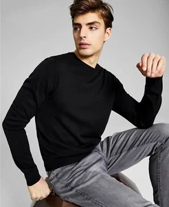 And Now This Men's Black Solid Crewneck Sweater - Sz S - NWT - Picture 1 of 7