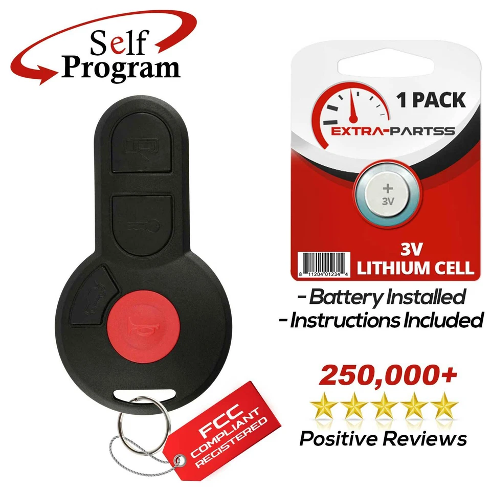 Remote Key Fob for 1998 1999 2000 2001 Volkswagen Golf Cabrio Jetta MK3 Corrad - Image 1 of 1