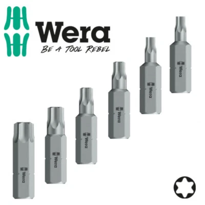 Original Wera Bit Bits für Torx® Schrauben 1/4“ Bitaufnahme Torx® I-Stern d - Bild 1 von 4