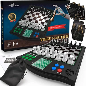Electronic Chess Set - Smart Board Game with Multiple Levels and Voice Feature, - Picture 1 of 5