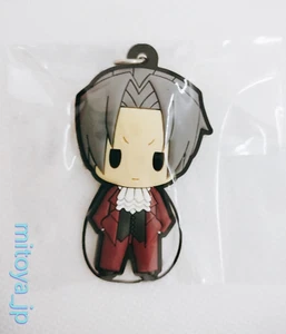 Ace Attorney Phoenix Wright Miles Edgeworth Rubber Strap Collection Key Chain JP - Picture 1 of 1