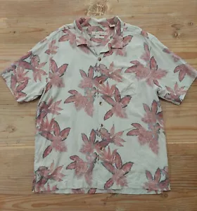 Tommy Bahama Herren Seide Kurzarm XL Copyright Hemd Blumen Hawaii Knopfleiste - Bild 1 von 8