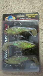 Tsunami Pro Super Holographic Swim Baits Fishing Lures -Vibe Shad -Clear (B 32) - Picture 1 of 2
