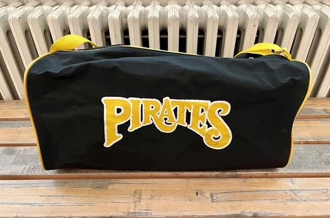 Vintage 90s Pittsburgh Pirates Gatorade SGA Duffel Gym Bag Old Logo Cover
