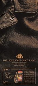 1986 Vintage Print Ad The Newest Old Spice Sent Leather Coupon Fragrance - Picture 1 of 2