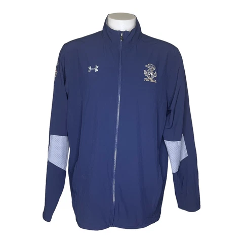 US Navy Midshipmen Under Armour Jacket XL Loose Heatgear Military Bowl Football Cover