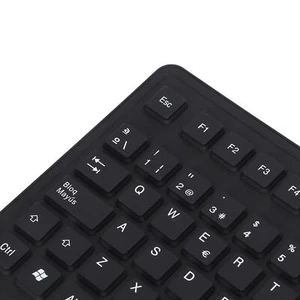 Keyboard 105 Key Spanish Usb Wired Foldable Quiet Waterproof Dustproof Sili MPF - Picture 1 of 22