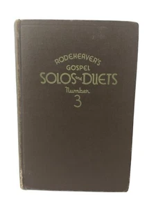 De colección 1938 Rodeheaver's Gospel Solos y Duetos #3 - Imagen 1 de 12
